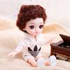 17CM Mini Movable 13Jointed Doll Girls Toy 3D Big Eyes BJD Princess Full Outfits Kjoler Collection Barnedukkegave