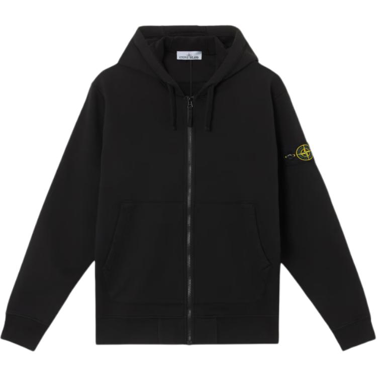 

Stone Island Zipper Badge Hooded Long Sleeve Jacket Men jackets K2S1561000-61S0051-V0029 L
