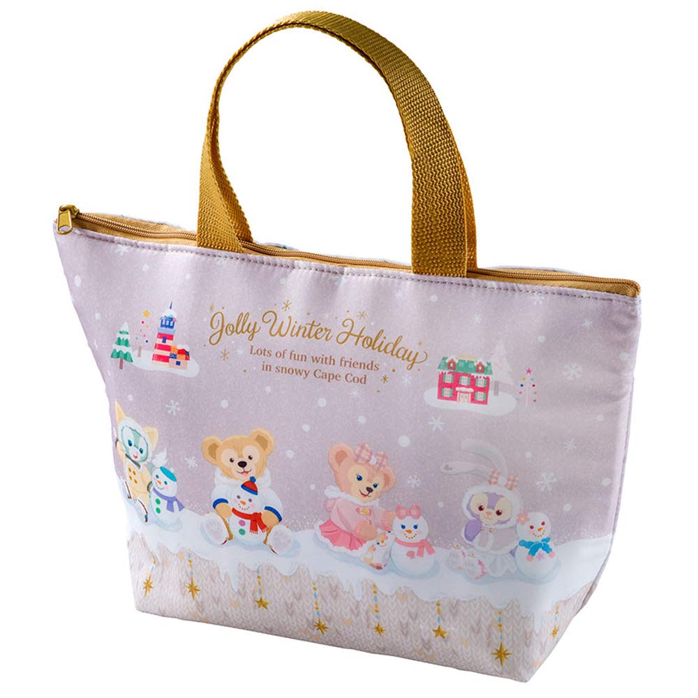 

Duffy s Christmas 2019 Souvenir Lunch Case featuring Duffy, ShellieMay, Gelatoni, and StellaLou. Bento Bag/Lunch Bag. DisneySea Exclusive.