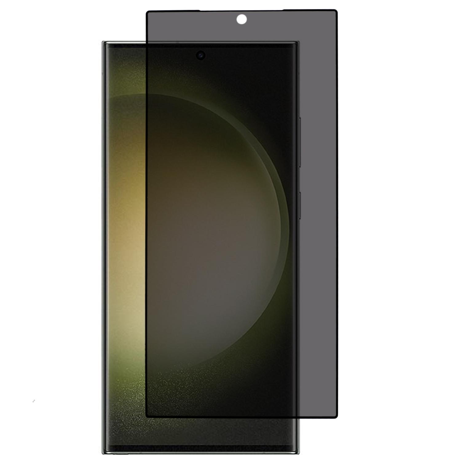 

For Samsung Galaxy S24 Ultra 180 Degree Anti-Spy Film Silk Printing Tempered Glass Screen Protector Type A