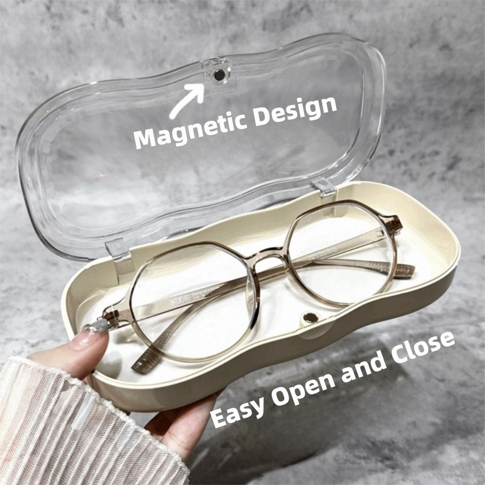 Ins Style Glasses Case Transparent Sunglasses Protective Case Portable Glasses Storage Box Student