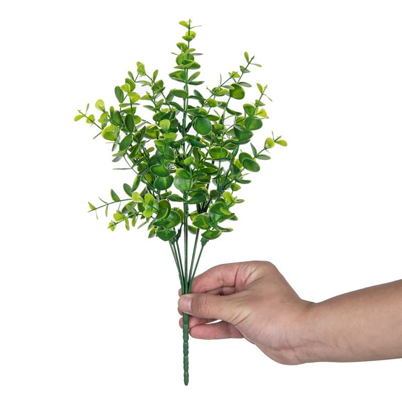 3PC Artificial Greenery Plants Outdoor Shrubs Grass for Farmhouse Home Garden Office Patio Backyard Wedding Indoor Outdoor Decor