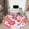 1pc Flower Mandala Carpet for Office Non-Slip, Round Carpet, Soft & Comfortable, Carpet for Office, Lightweight Round Floor Mat
