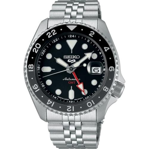 Seiko 5 SPORTS SKX Sports Style GMT Model Automatic Mechanical Wristwatch, Men's, Made In Japan, SSK001, Black, Overseas Model