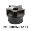 RAP 300R 50-22-4T 400R 63-22-4T 400R 80-27-5T 75 Grad Positiver Kopf 25,4 50mm APMT1135/APMT1604 CNC Fräser Planfräser