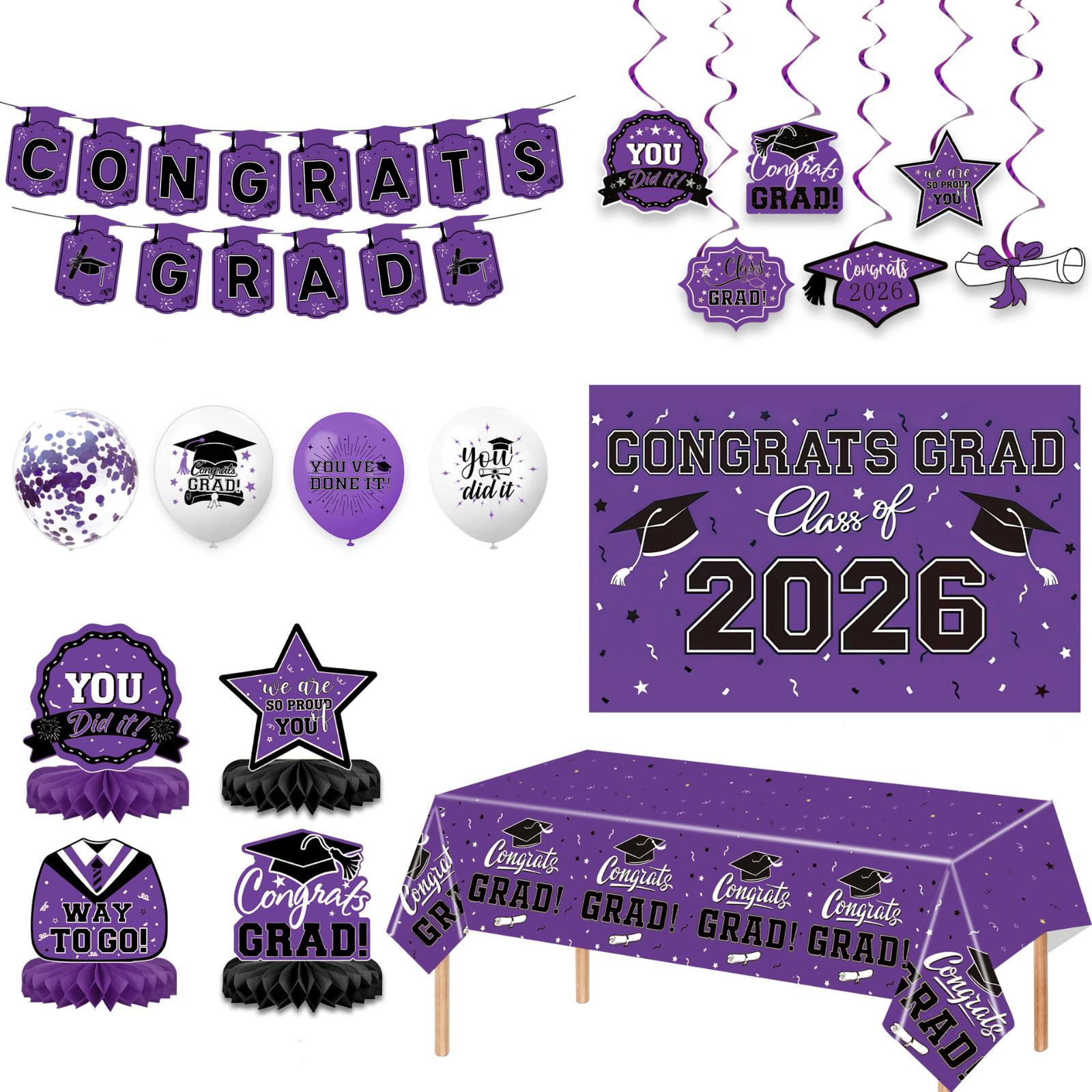 Graduation Theme Party Decoration Set