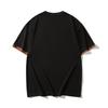 Men's Summer Colorblock Round Neck Loose Pocket Short Sleeve Top