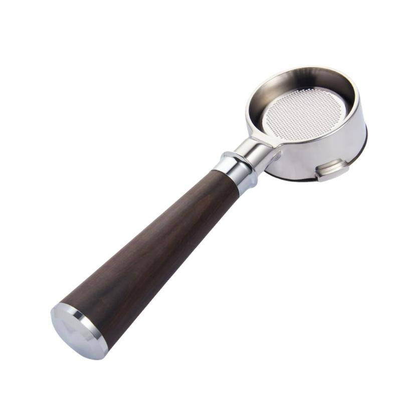 Multifuntional 54mm Bottomless Espresso Machine Handle Stainless Steel Texture Suitable for Home and Professional Use