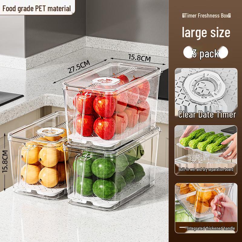 Transparent Refrigerator Food Storage Containers