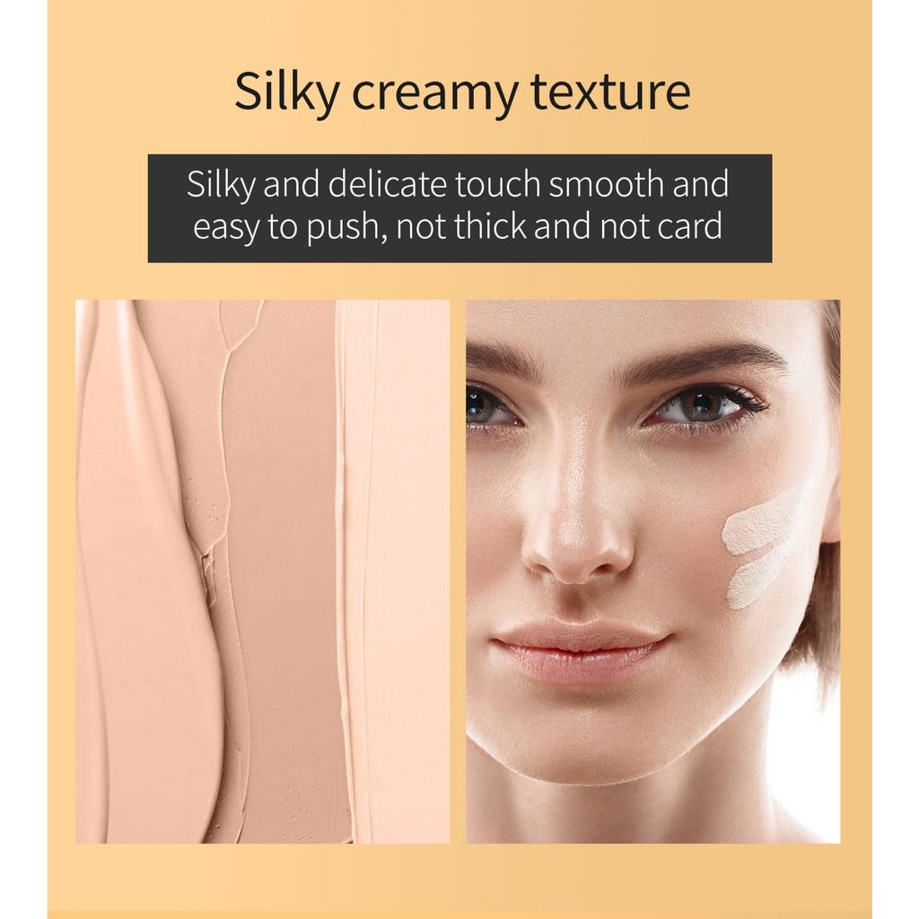 Hellokiss Light Concealer Foundation, Delicate and Docile, Naturally Brightening Sponge Head Concealer Makeup