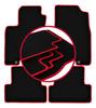 Velour Floor Mats with Red Edge For: Nissan X-Trail II T31 SUV (2007-2014)