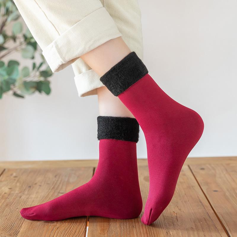 Women's Winter Snow Socks - Thick, Warm Velvet Floor & Confinement Socks, Unisex Cold-Resistant Antifreeze Homewear.