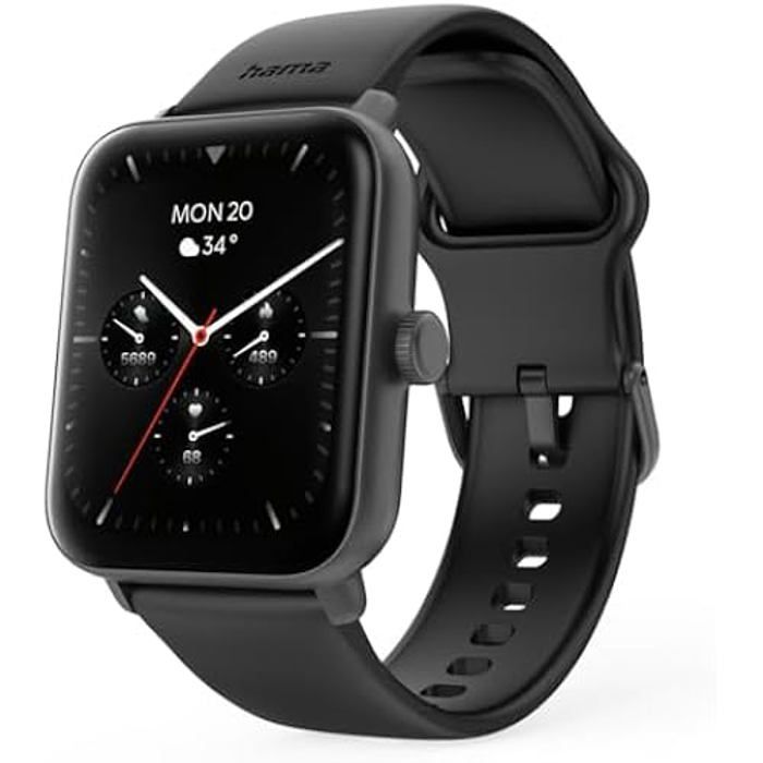 Montre connectée - Hama - 6010 - GPS Intégré - IP68 - Prise d’appels - Contrôle Vocal