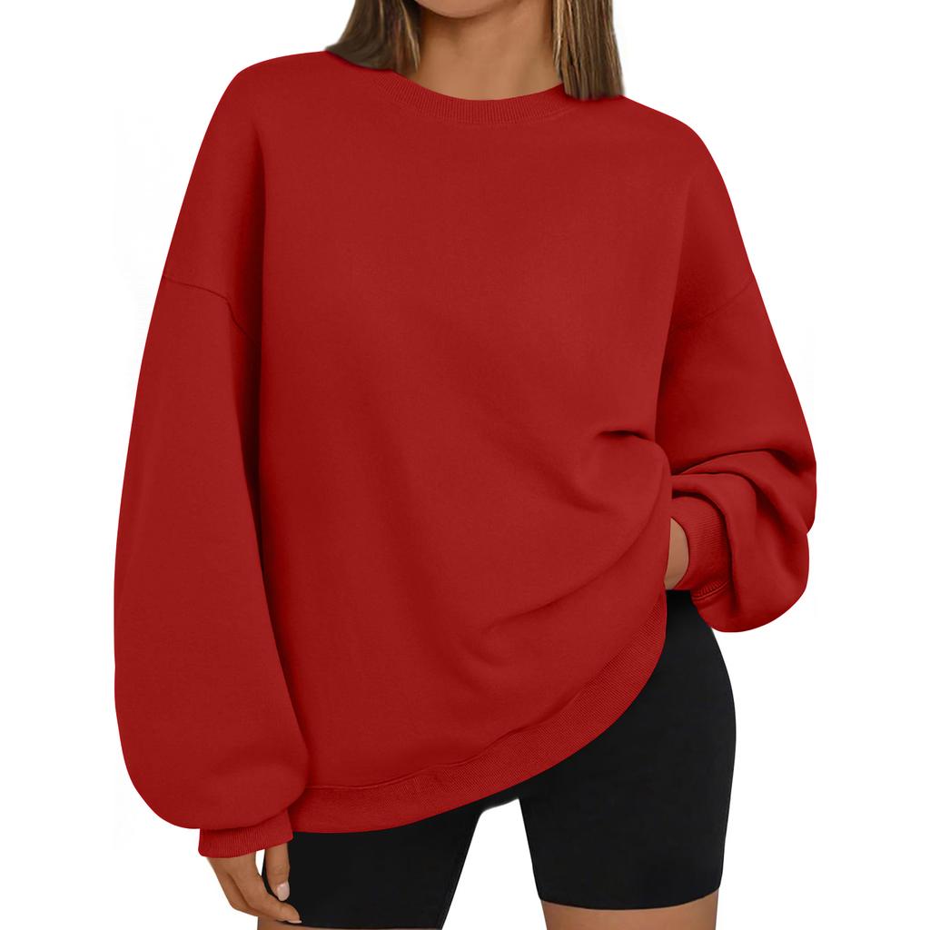 Women's Solid-color Fashionable Long-sleeved Top