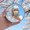 Travel Photo Mini Round Mirror Reflective Mirror Spherical Mirror Portable Wide-angle Lens Handheld Photo Props Selfie Accessor