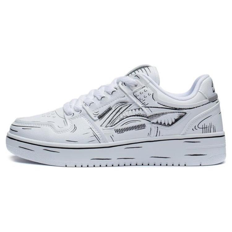 

Li Ning Tianji Skateboard Shoes Women s Low top White/Black AGCT376-2 35