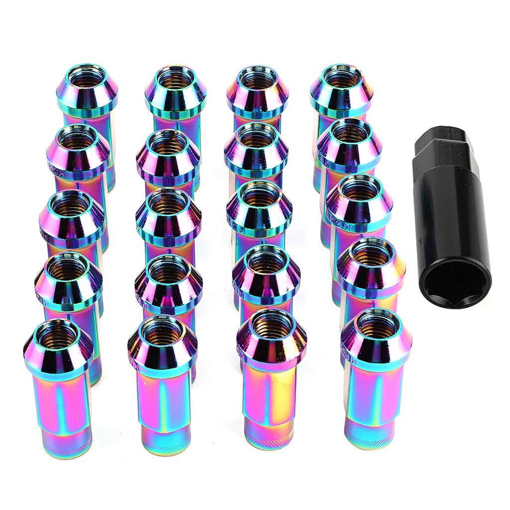 20pcs 12x1.5mm Lug Nuts Open End Extended Professional Car Auto Modification Accessory