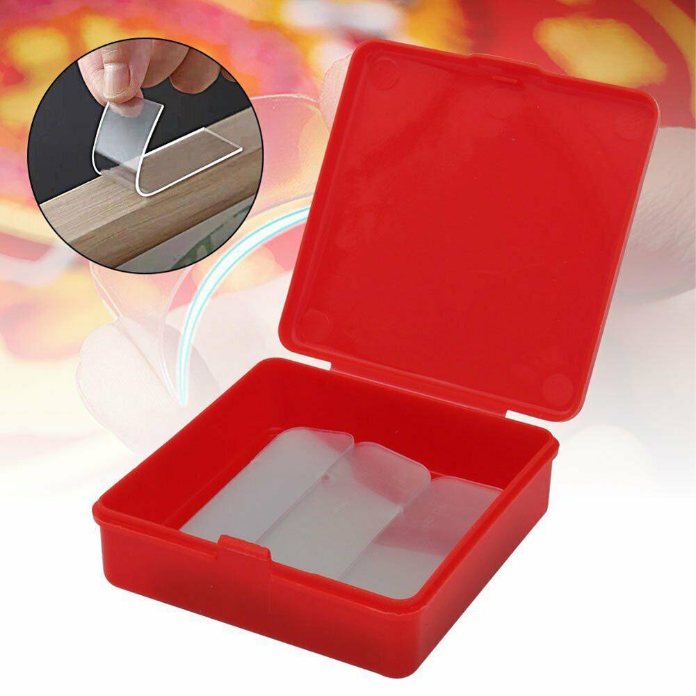 Acrylic Based Reusable Double Sided Tape for Mounting Decorative Items on Glass Mirrors Tiles and Painted Walls 60PCS per Box