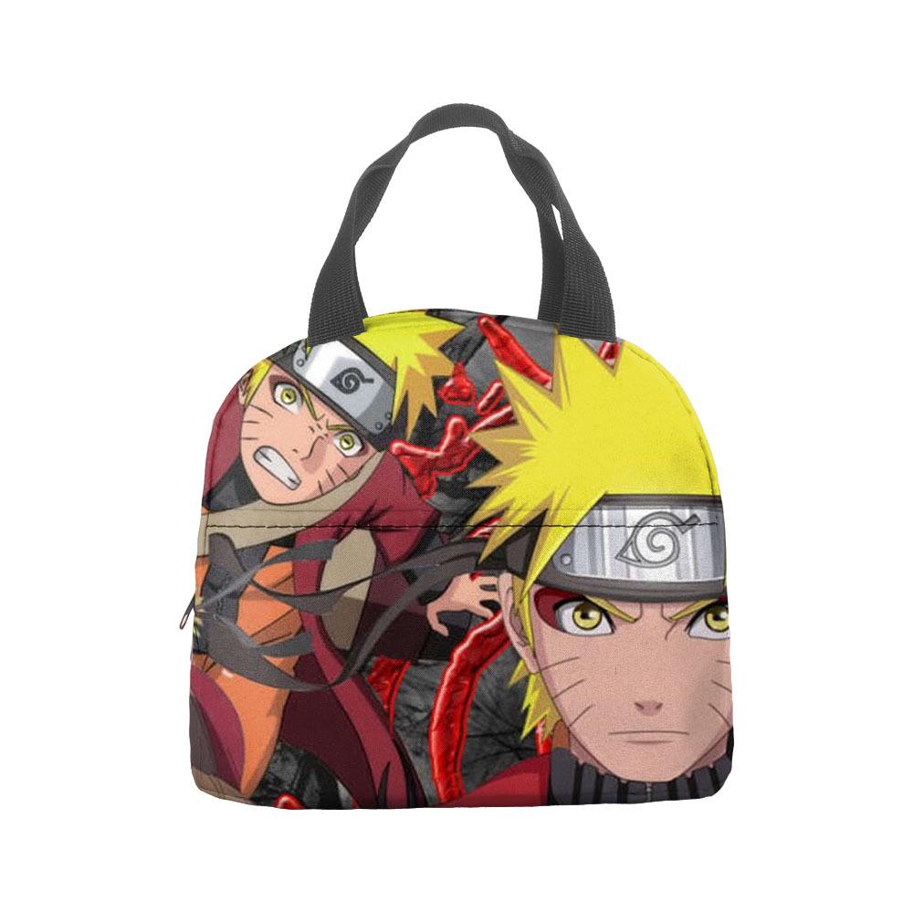 Naruto Lunch Bag, Student With Rice Insulation Bag, Large Capacity Portable Lunch Insulation Bag, Bento Bag, Outdoor Bag.