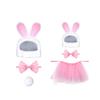 3Pcs Cute Costume Bunny Costume Cute Bunny Ears Accessories Cosplay for Daily wearing Small Dogs Photo Props Halloween Festival