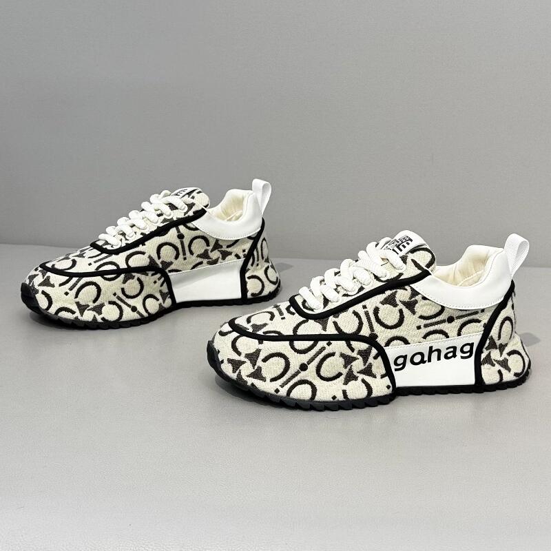 

Fashion Men s sports casual shoes for autumn winter thick-soled insole height-increasing rolled-soled fashionable trendy dad shoes A10 44 белый