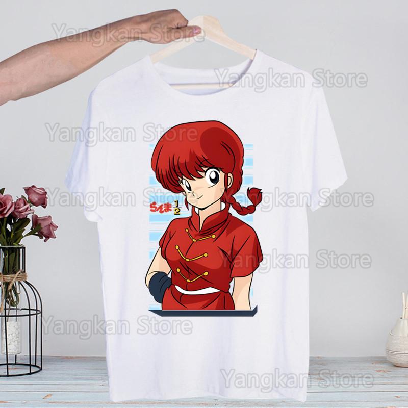 Ranma 12 Shampoo Rumiko Takahashi T-shirts Summer  Unisex Wo Unisex Hip Hop Funny Print Tshirt Streetwear Short Sleeve Tee Top Shirt