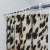 Animal Print Shower Curtain Black White Faux Fur Pattern For Bathroom Decor 72 X 72 Inches Modern Design Home Accessories