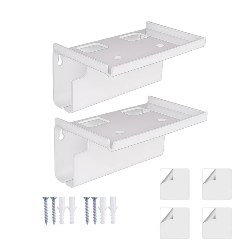 Wall Mounted Electric Toothbrush Holder Strong Adhesive Backing Toothbrush Stand Easy Installation Bathroom Accessory