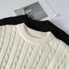 Fashion Men's Autumn and Winter Sweater Twist Crew Neck Men's Casual Knitted Sweater
