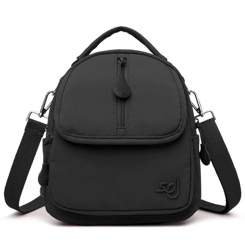 Women Mini Convertible Nylon Backpack Multi Pocket Crossbody Bag Top Handle Shoulder Bag  for Daily Use Travel Shopping Holiday Gifts