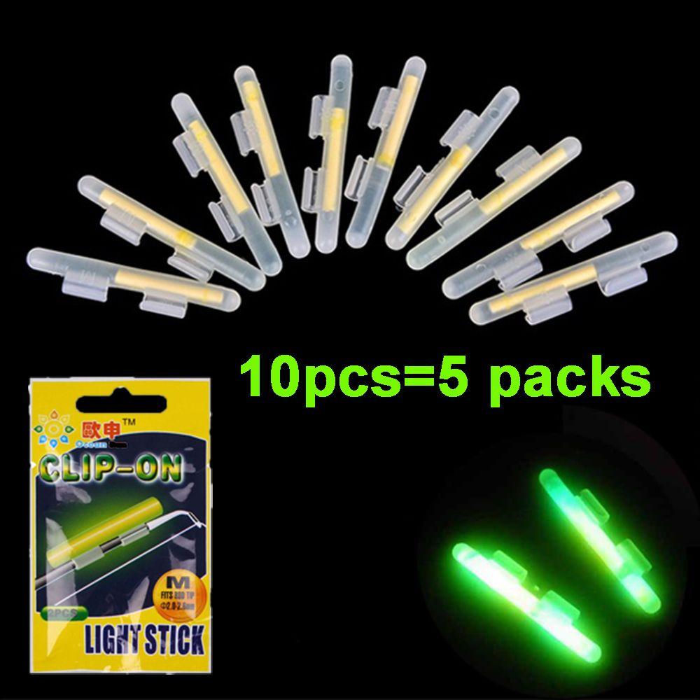 Luminous Clip On Fishing Rod Night Fishing Lightstick Glow Stick Fishing Float Light Sticks