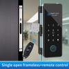 Fingerprint Glass Door Lock Bluetooth Sliding Glass Door Smart Lock Electronic Rfid Card Lock Hahalock APP Control