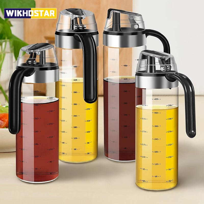 Cooking Seasoning Bottle Dispenser Sauce Bottle Glass Storage Bottles Spice Glass Oil Spray Vinegar Creative Kitchen Tools