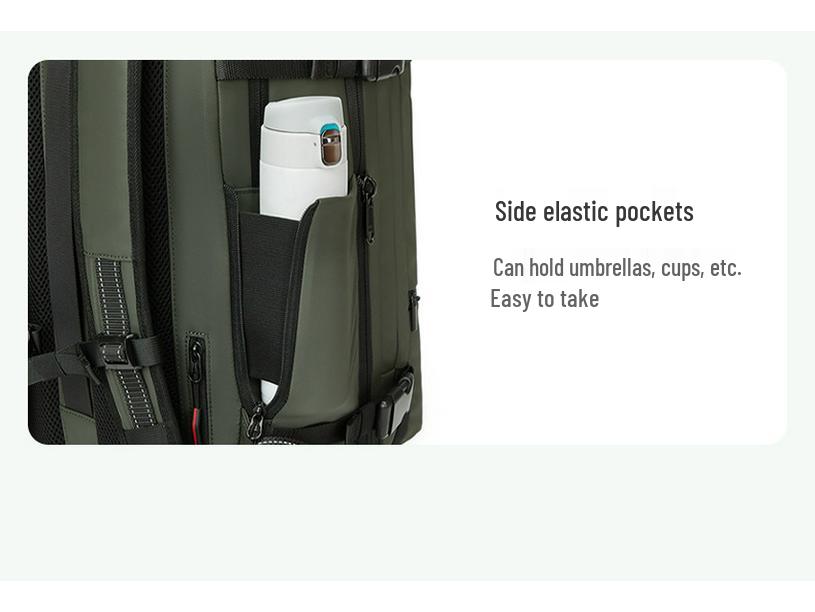 Men's Large-Capacity Multifunctional Backpack: Water-Repellent Travel and Laptop Bag