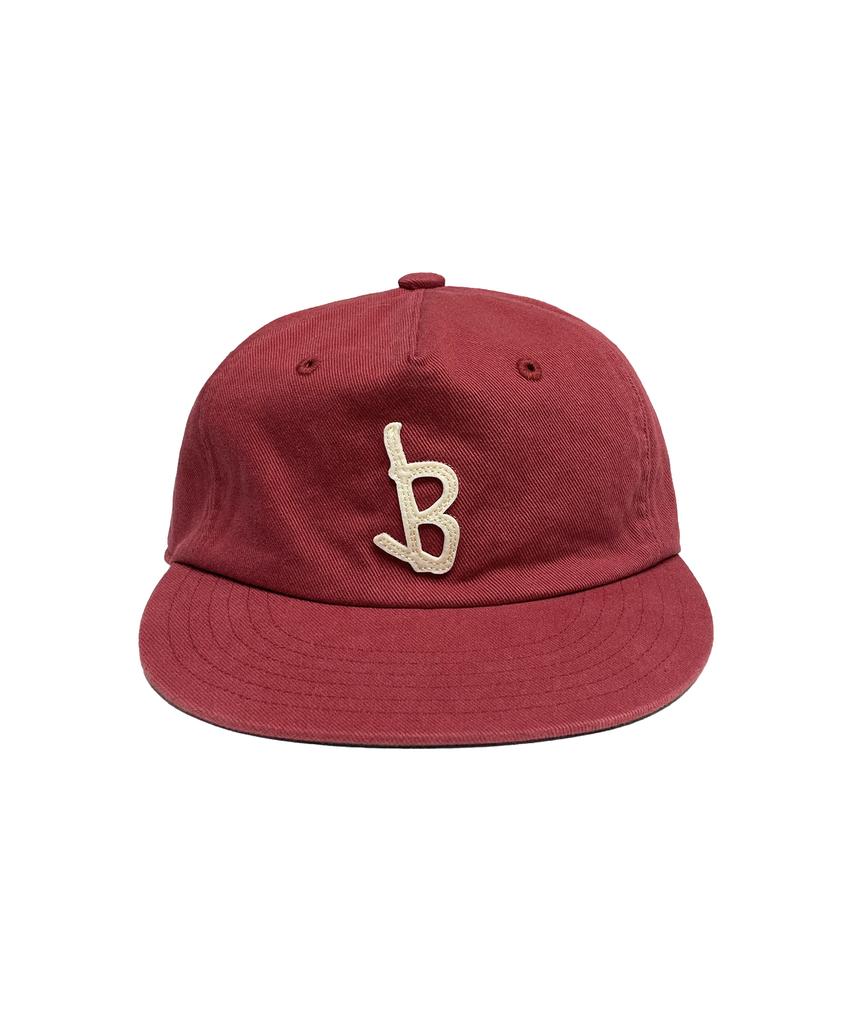 Beullullu B Logo Applique 5 Panel Cap (Red)