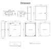 NEMA Steel Enclosure, 20 x 16 x 6\'\' NEMA 4X Steel Electrical Box, IP66 Waterproof & Dustproof, Outdoor/Indoor Electrical Junction Box, with Mounting