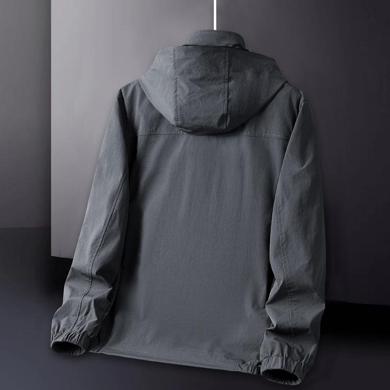 Autumn and Winter Outdoor Thermal Jacket Men's Middle-aged and Young Loose Korean Version Casual Men's Clothing Fleece Top Elastic Jacket