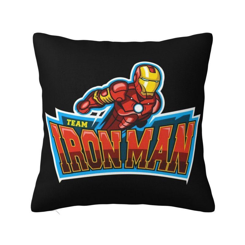 Custom Disney Iron Man Marvel Film Pillow Case 45x45cm Living Room Decoration Luxury Chair Cushion Square Pillowcase