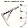 2pcs Heavy Duty Folding Shelf Bracket - Stainless Steel Tripod Bracket , Space Saving Wall Mount, 550 lb Load Capacity