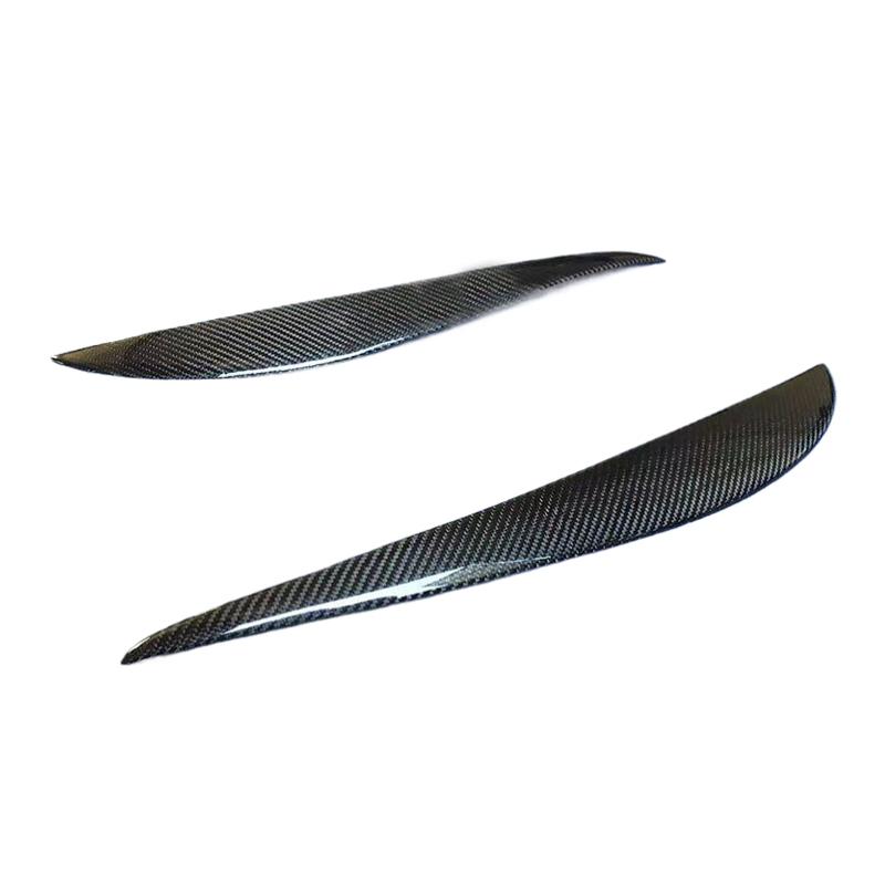 Real Carbon Fiber Car Headlight Eyelid Cover for Honda FIT Jazz 2001 - 2007 GD3 Front Lamp Eyebrows Decorative Sticker GD1