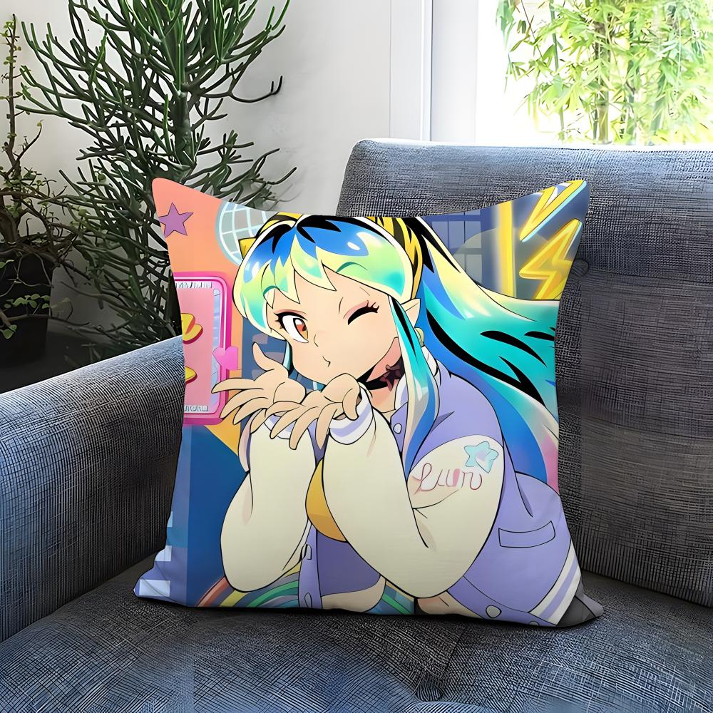 Funda de Cojín Urusei Yatsura Cómoda Reversible Ideal para Coche Sofá Dormitorio y Más