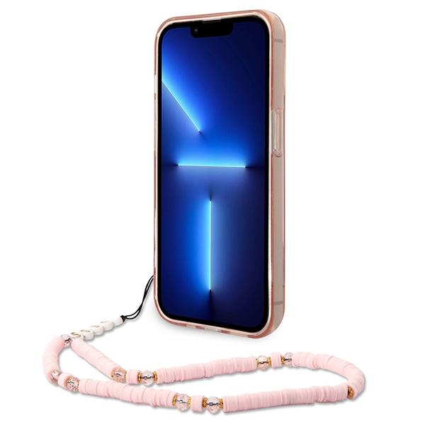 Guess Guhcp14Xhgcohp Iphone 14 Pro Max6,7 Różowy/Pink Hardcase Translucent Pearl Strap