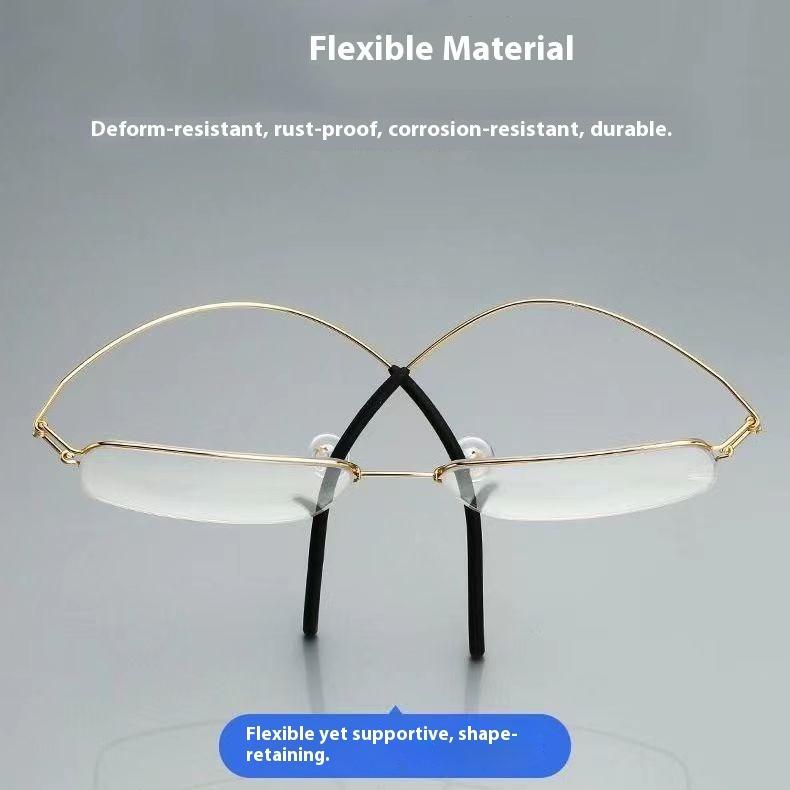 Fashionable, Lightweight, and Elastic Presbyopia Glasses with Ultra-thin Frames for Men and Women, Anti Blue Light Glasses