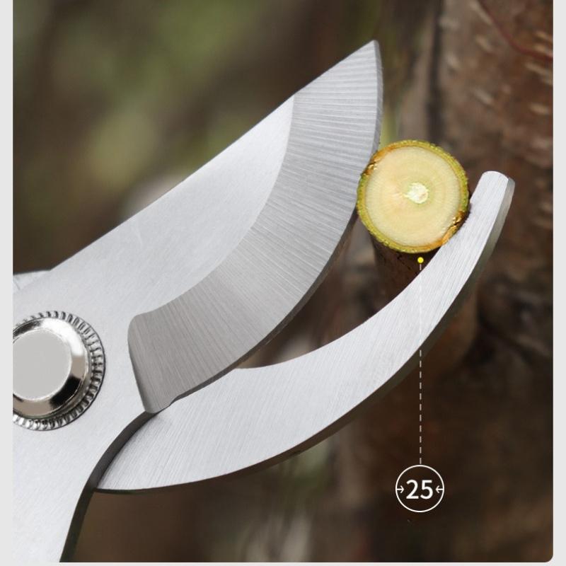 Zinc Alloy Garden Scissors Pruning Lopper for Flower Stem Fruit Tree Thick Branch Horticultural Shears Curved Labor-saving SK5