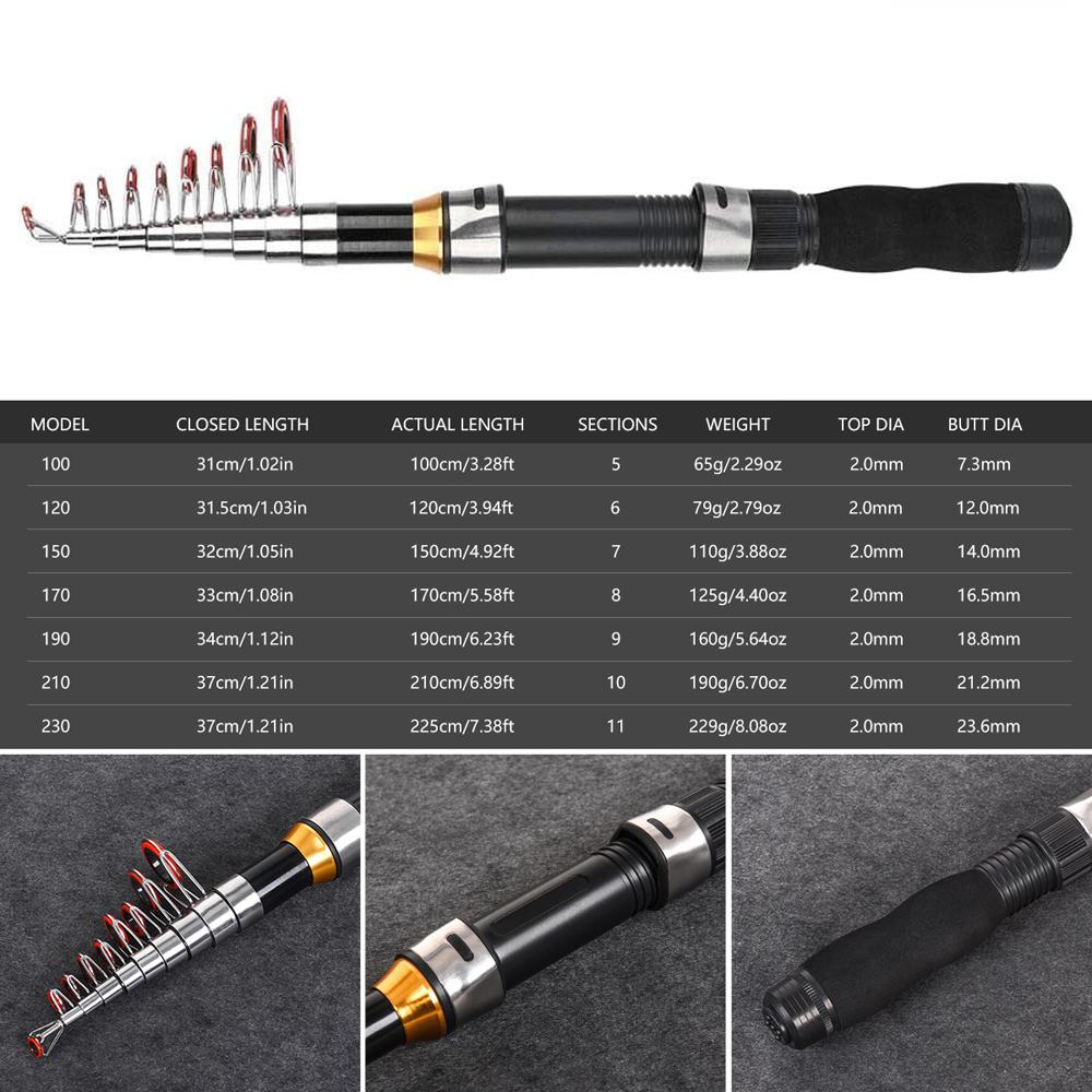 Telescopic Fishing Portable Rod Small Short Mini Sea Fishing Tools For Travel Saltwater Freshwater Bass Trout Pocket Fish Pole