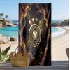 Toalha de Praia com Estampa de Futebol da Alemanha Secagem Rápida Super Absorvente Macia Toalha de Banho para Natação Praia Viagem Fã Lembrança Presente