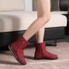 Fashion Waterproof Women's Snow Boots Half High Fleece-lined Round Toe Platform Ladies Shoes Designer Luxury Trend 2025 Footwear Sale