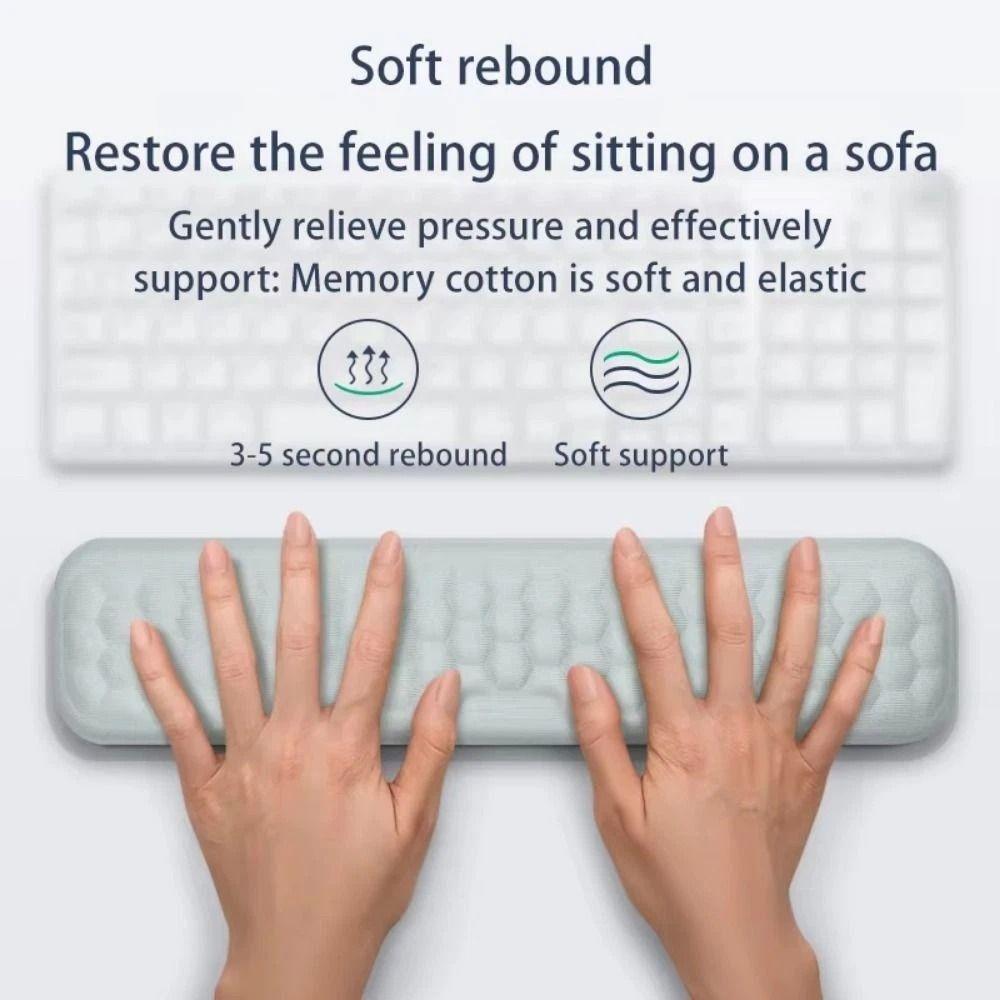 Creative Ergonomic Mouse Pad Memory Foam Anti-slip Wristband Mouse Mat Wrist Rest Soft Keyboard Hand Cushion