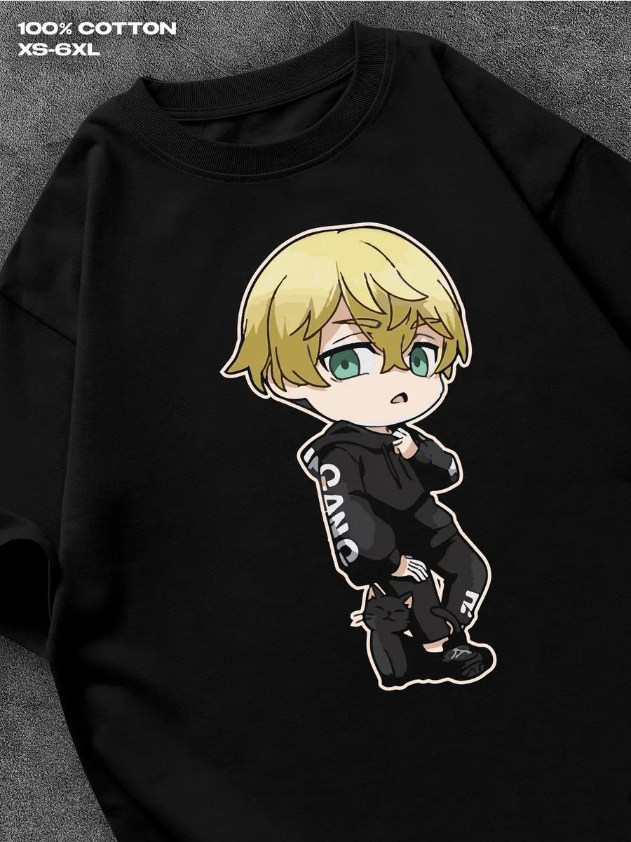 

Токийские мстители Чифую Мацуно черная футболка Мужская футболка Женские футболки с принтом букв Футболка с короткими рукавами Повседневная уличная футболка Топ XL