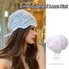 Y2k Embroidered Lace Hat Breathable Skullcap Sweet Beanies Hat  Outdoor